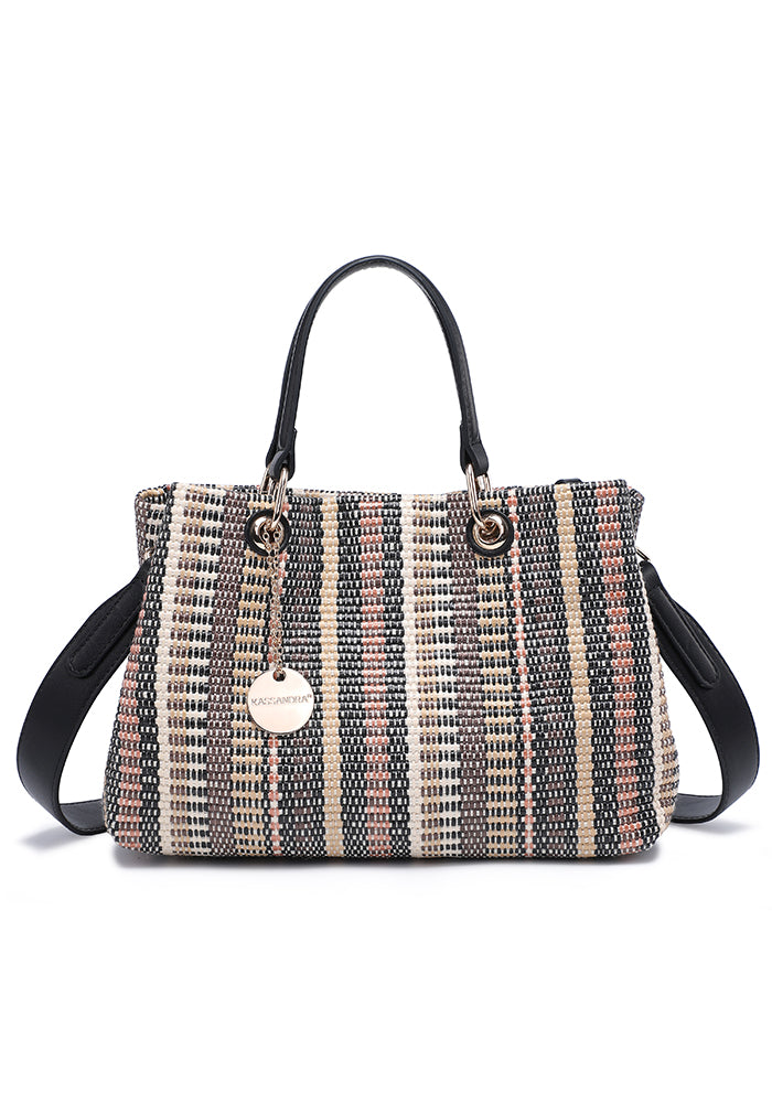 Chic Woven Structured Handbag