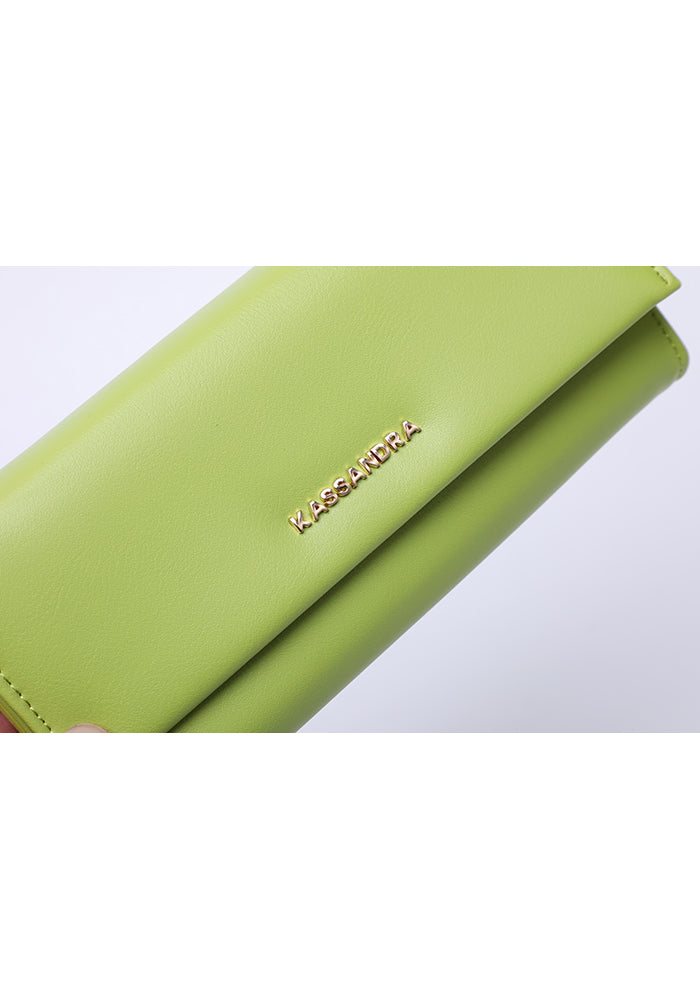 KASSANDRA Elegant Long Leather Wallet