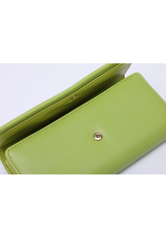 KASSANDRA Elegant Long Leather Wallet