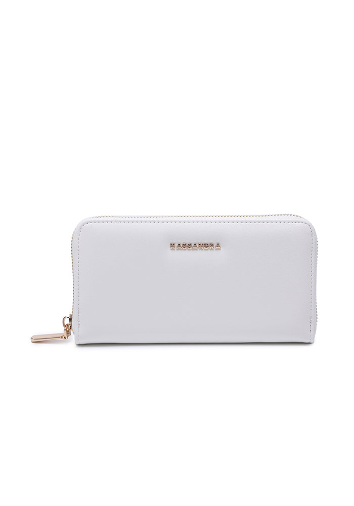 Sleek Zippered Leather Wallet