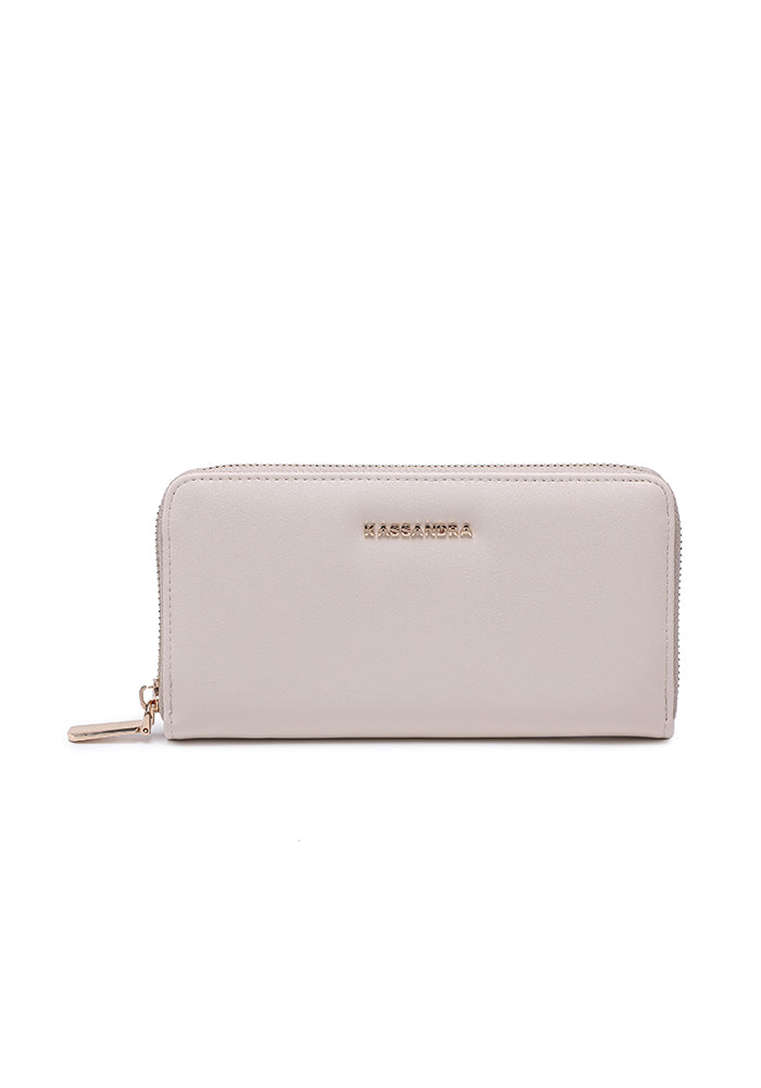 Sleek Zippered Leather Wallet