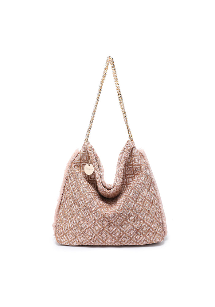 Geometric Chain Shoulder Bag