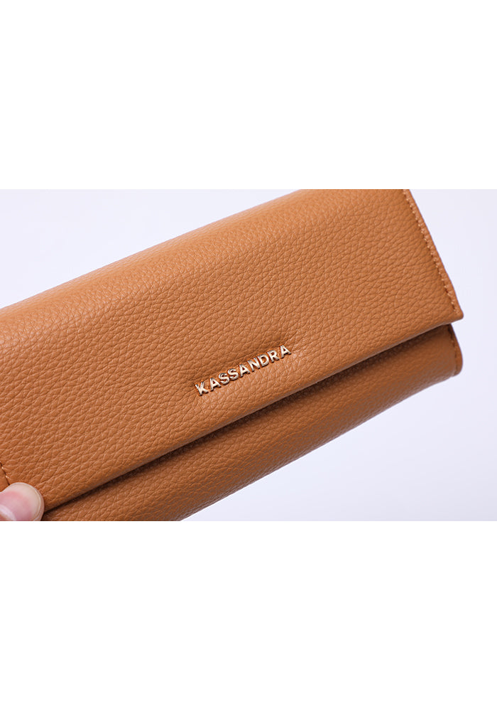 KASSANDRA Classic Long Leather Wallet