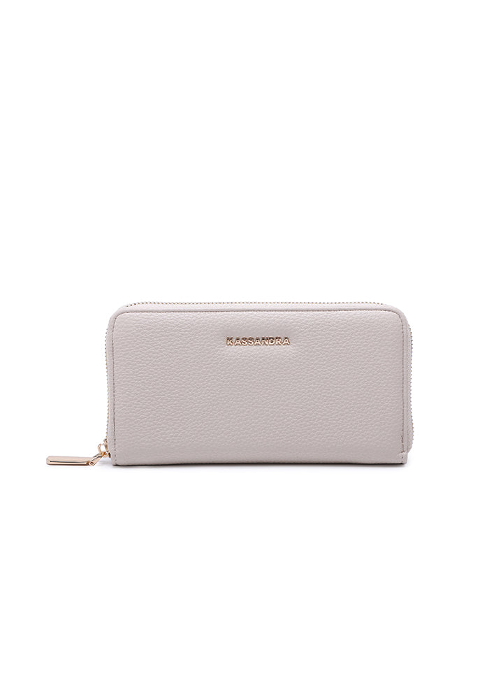 Elegant Zipper Leather Wallet