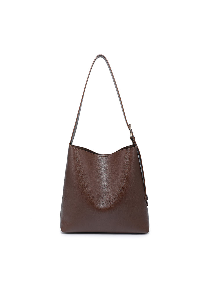 Pebbled Slouchy Hobo Tote with Pouch