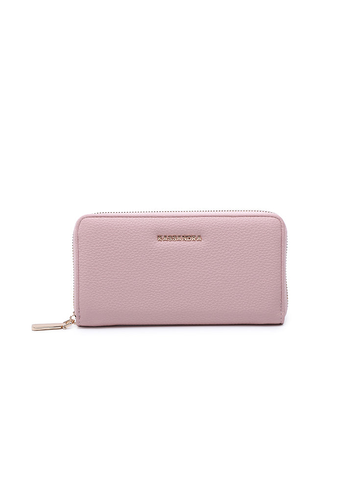 Elegant Zipper Leather Wallet