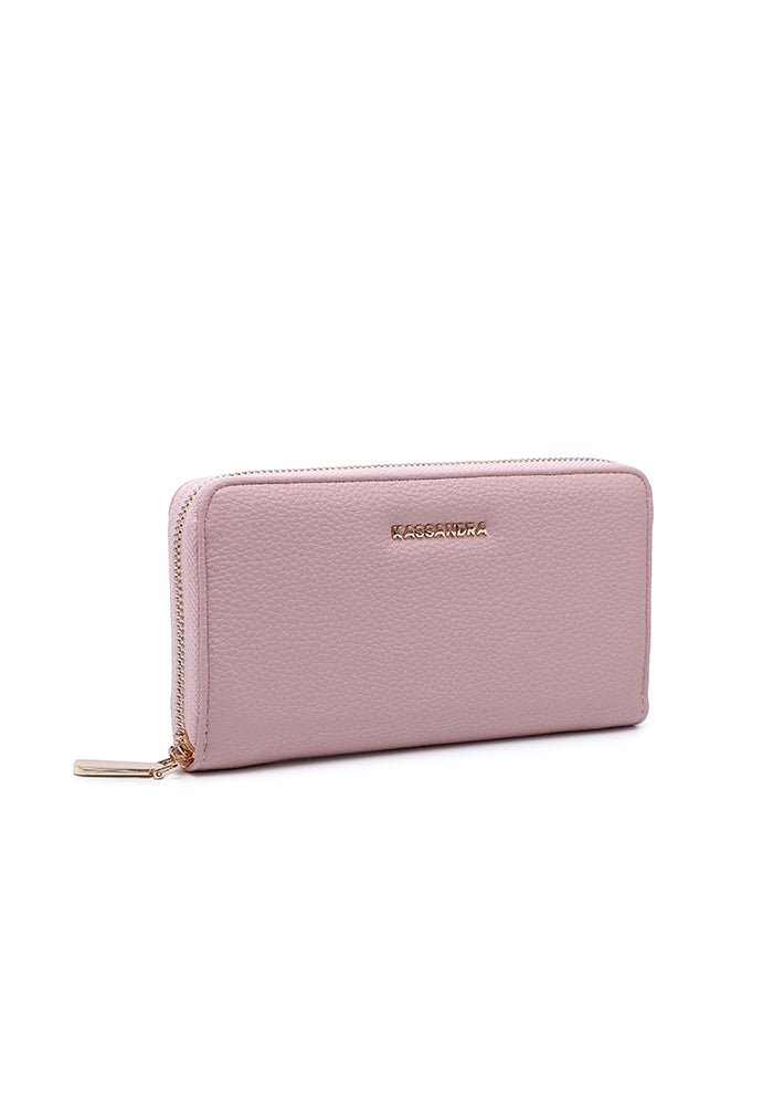 Elegant Zipper Leather Wallet