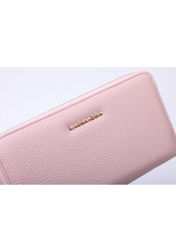 Elegant Zipper Leather Wallet