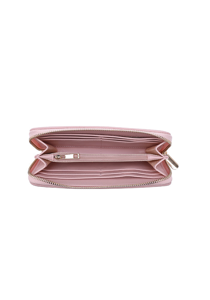 Elegant Zipper Leather Wallet