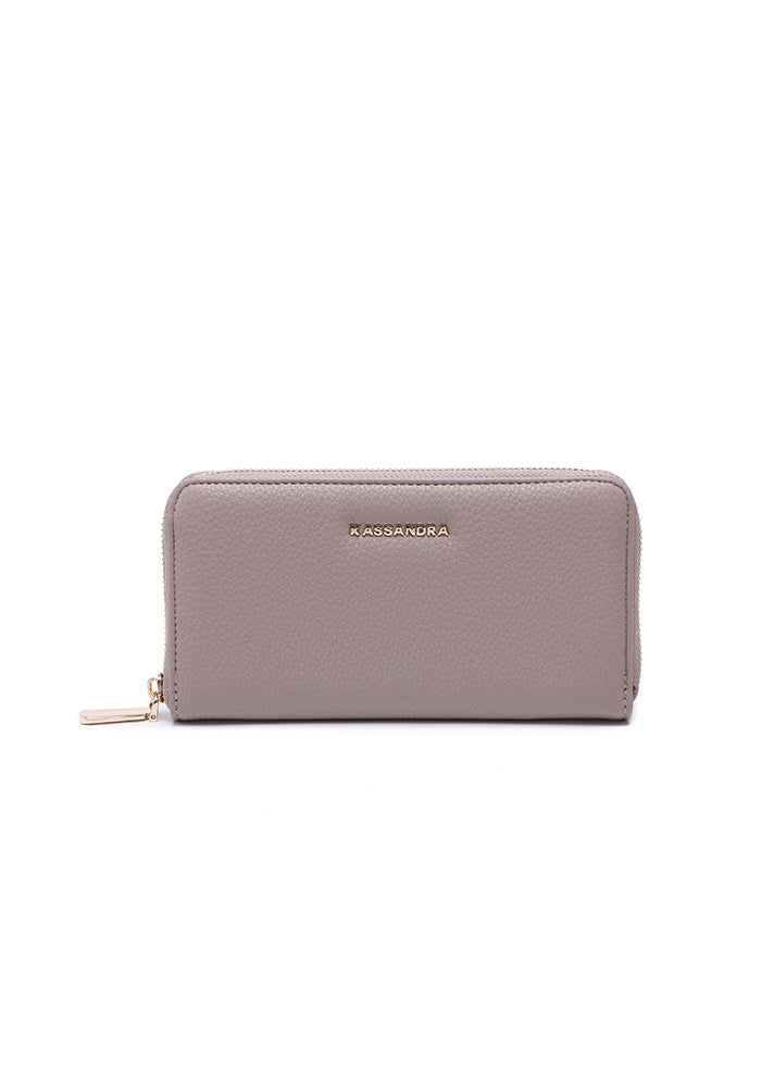 Elegant Zipper Leather Wallet