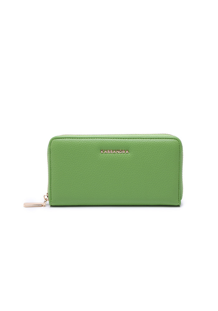 Elegant Zipper Leather Wallet
