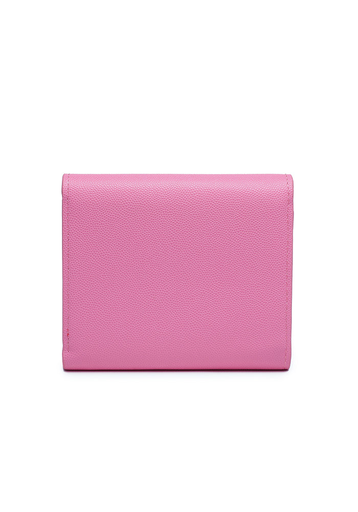 KASSANDRA Compact Tri-Fold Leather Wallet