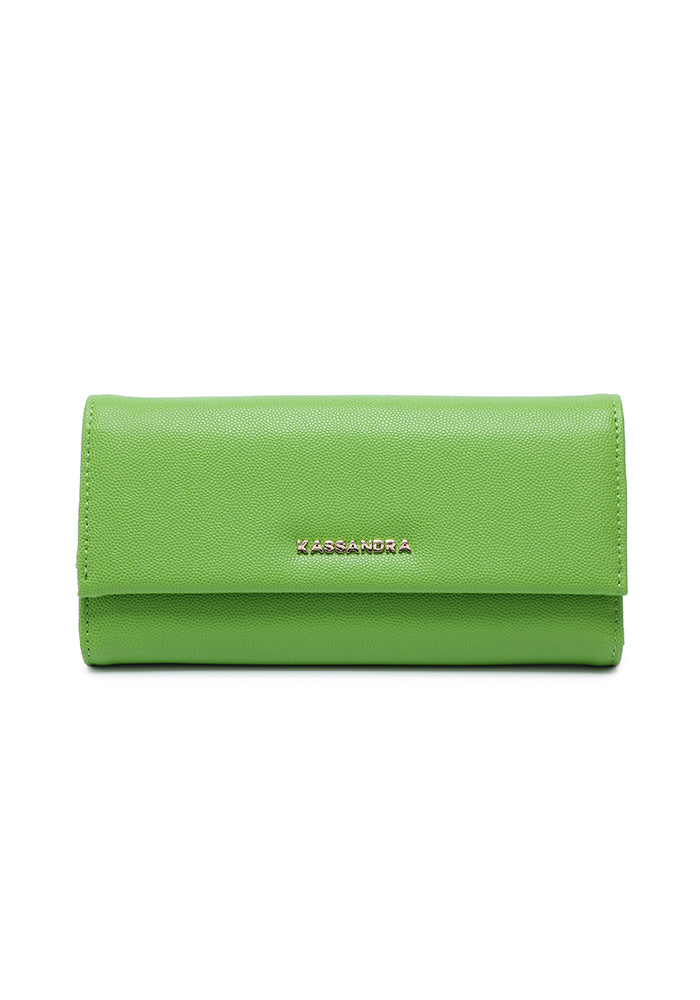 Compact Tri-Fold Leather Wallet