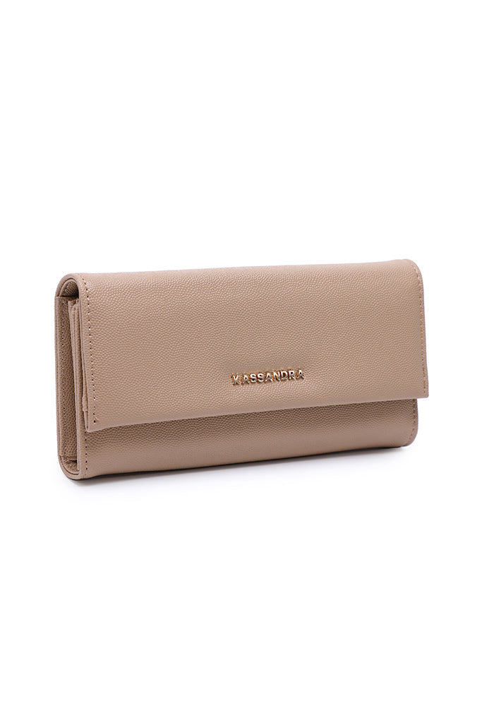 Compact Tri-Fold Leather Wallet