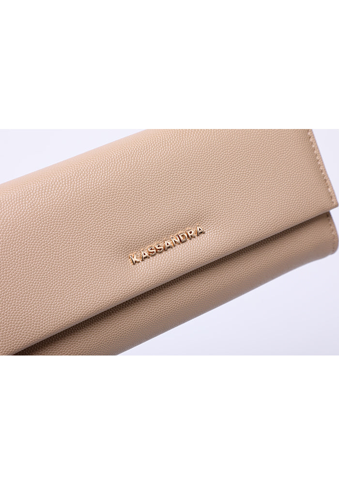 Compact Tri-Fold Leather Wallet