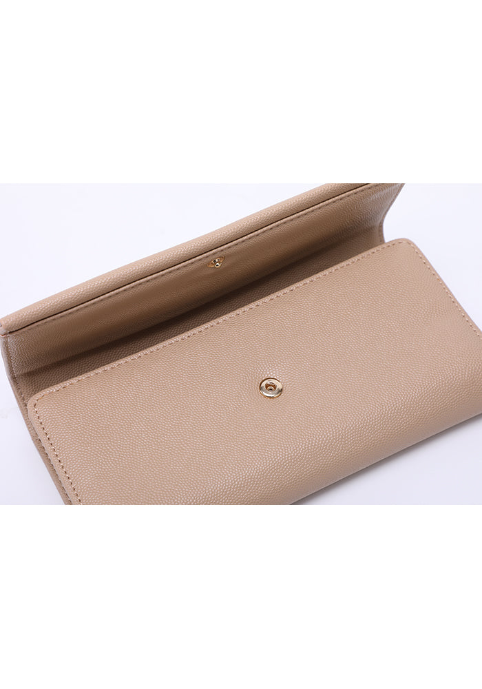 Compact Tri-Fold Leather Wallet