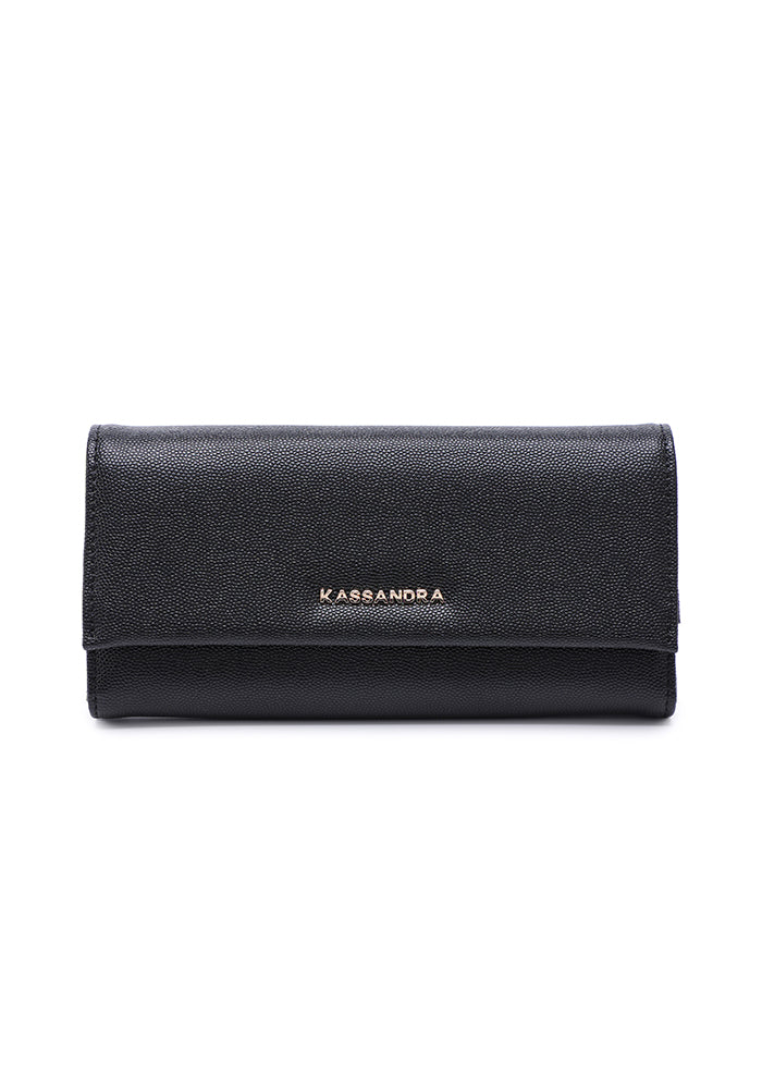 Compact Tri-Fold Leather Wallet