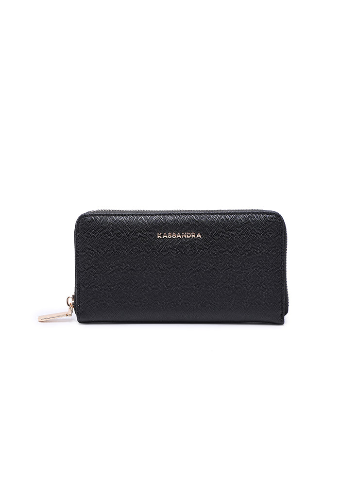 Elegant Zipper Leather Wallet