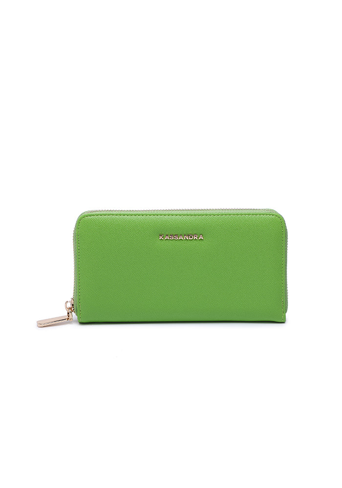 Elegant Zipper Leather Wallet