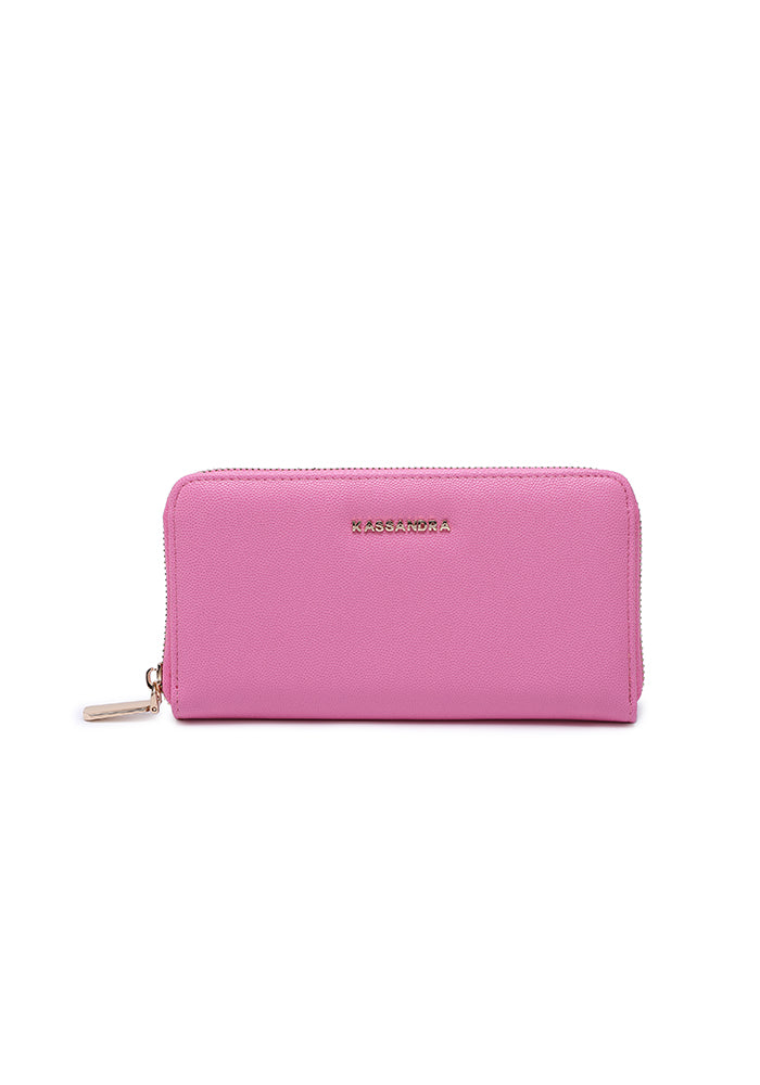 Elegant Zipper Leather Wallet