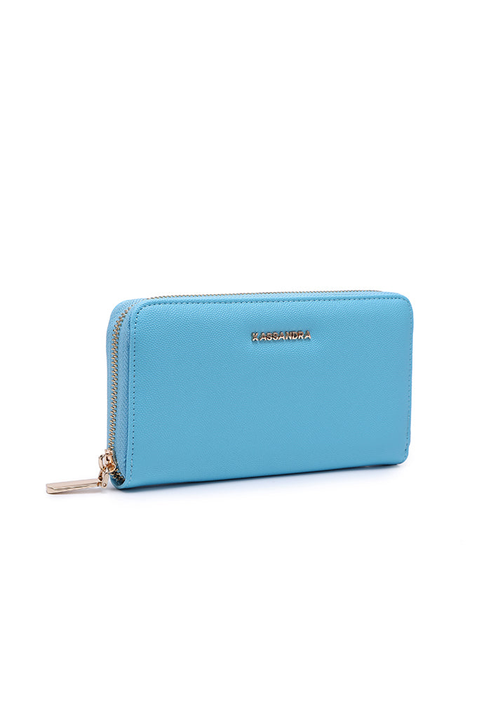 Elegant Zipper Leather Wallet