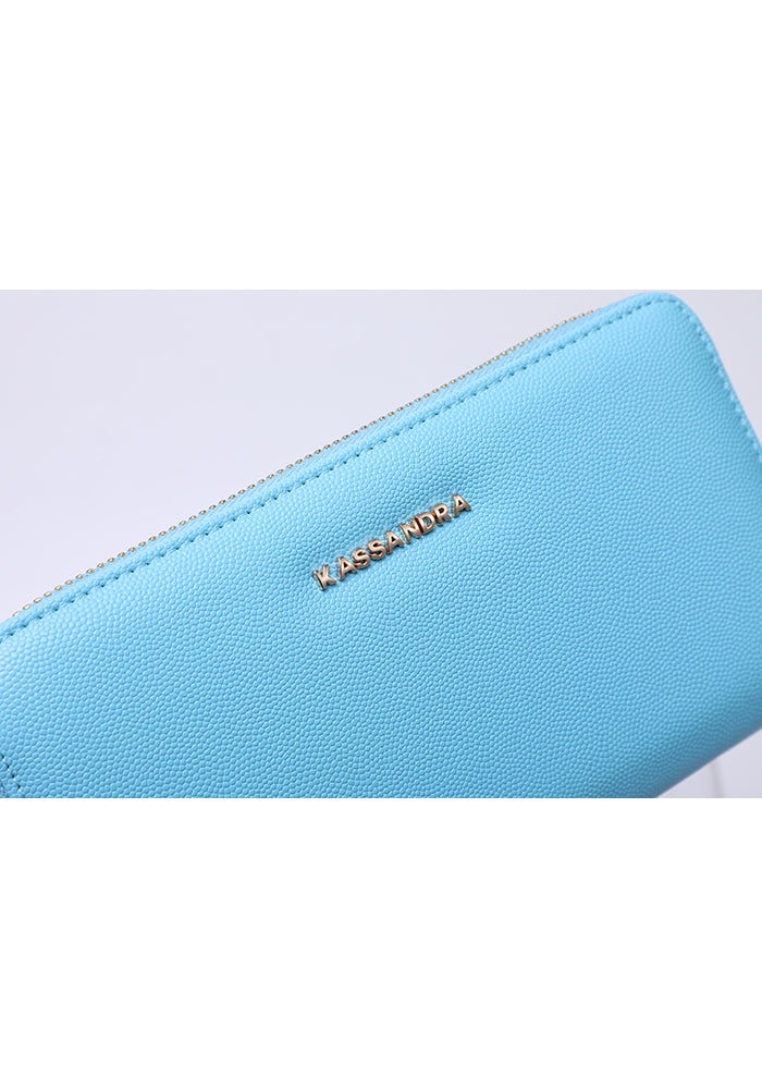 Elegant Zipper Leather Wallet