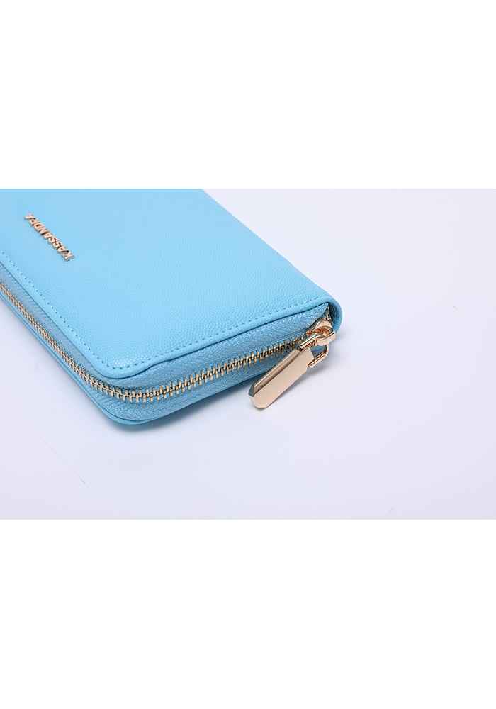 Elegant Zipper Leather Wallet