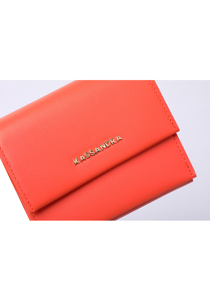 KASSANDRA Compact Leather Fold Wallet