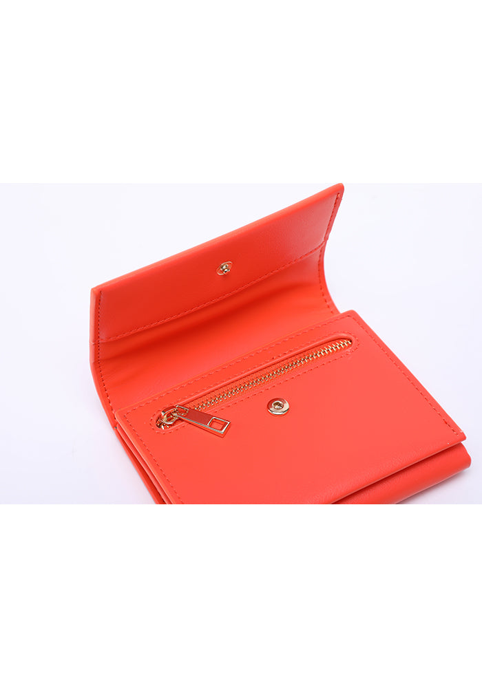 KASSANDRA Compact Leather Fold Wallet