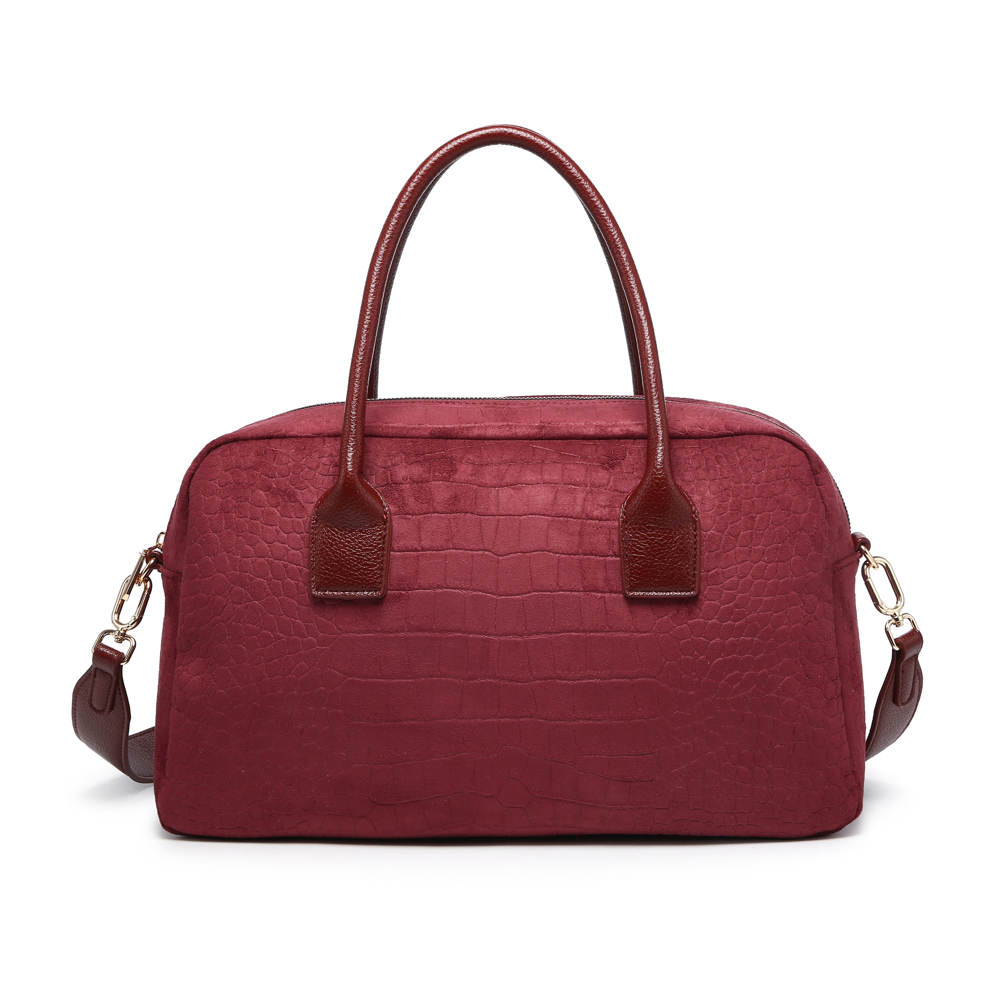 KASSANDRA Classic Croc Satchel Bag
