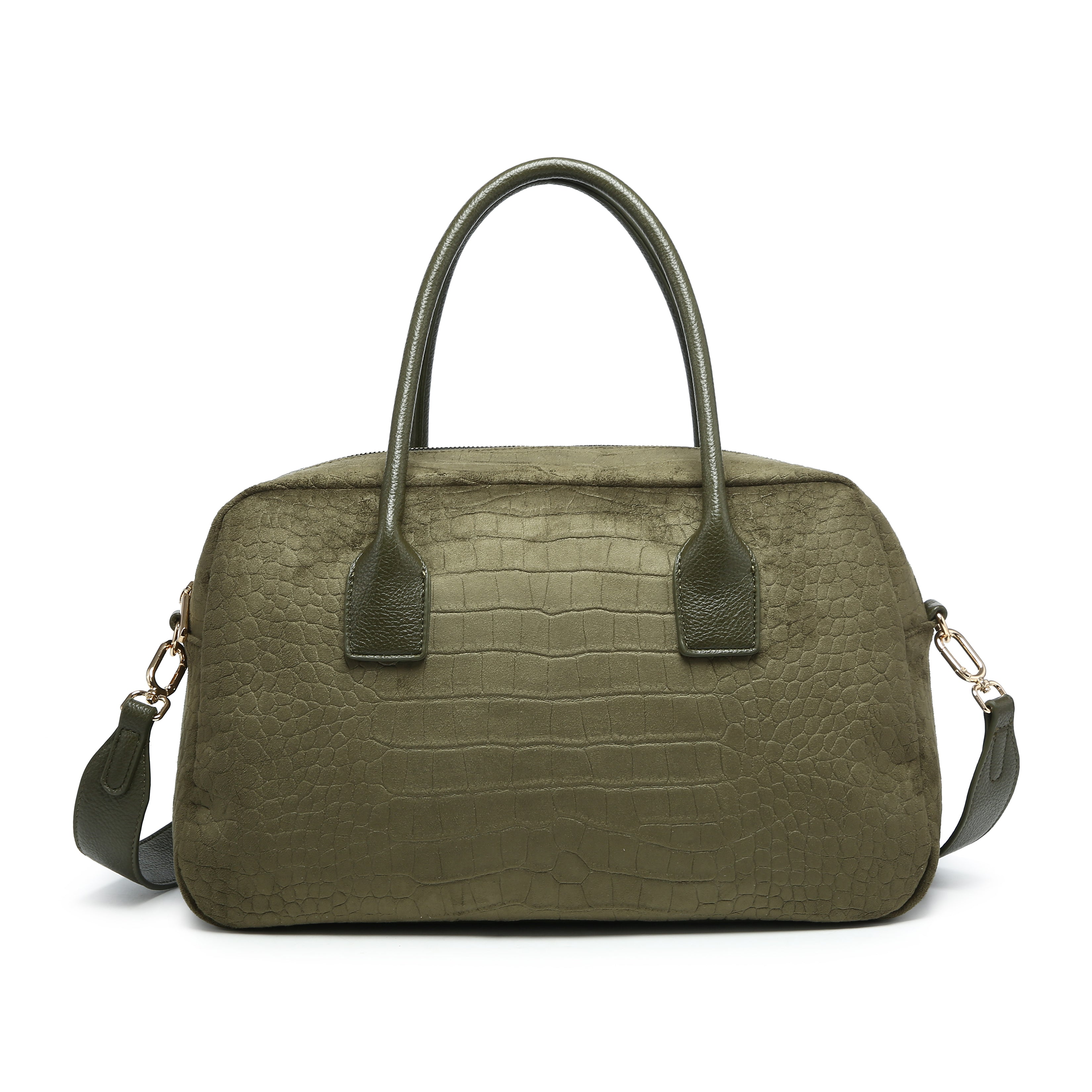 KASSANDRA Classic Croc Satchel Bag