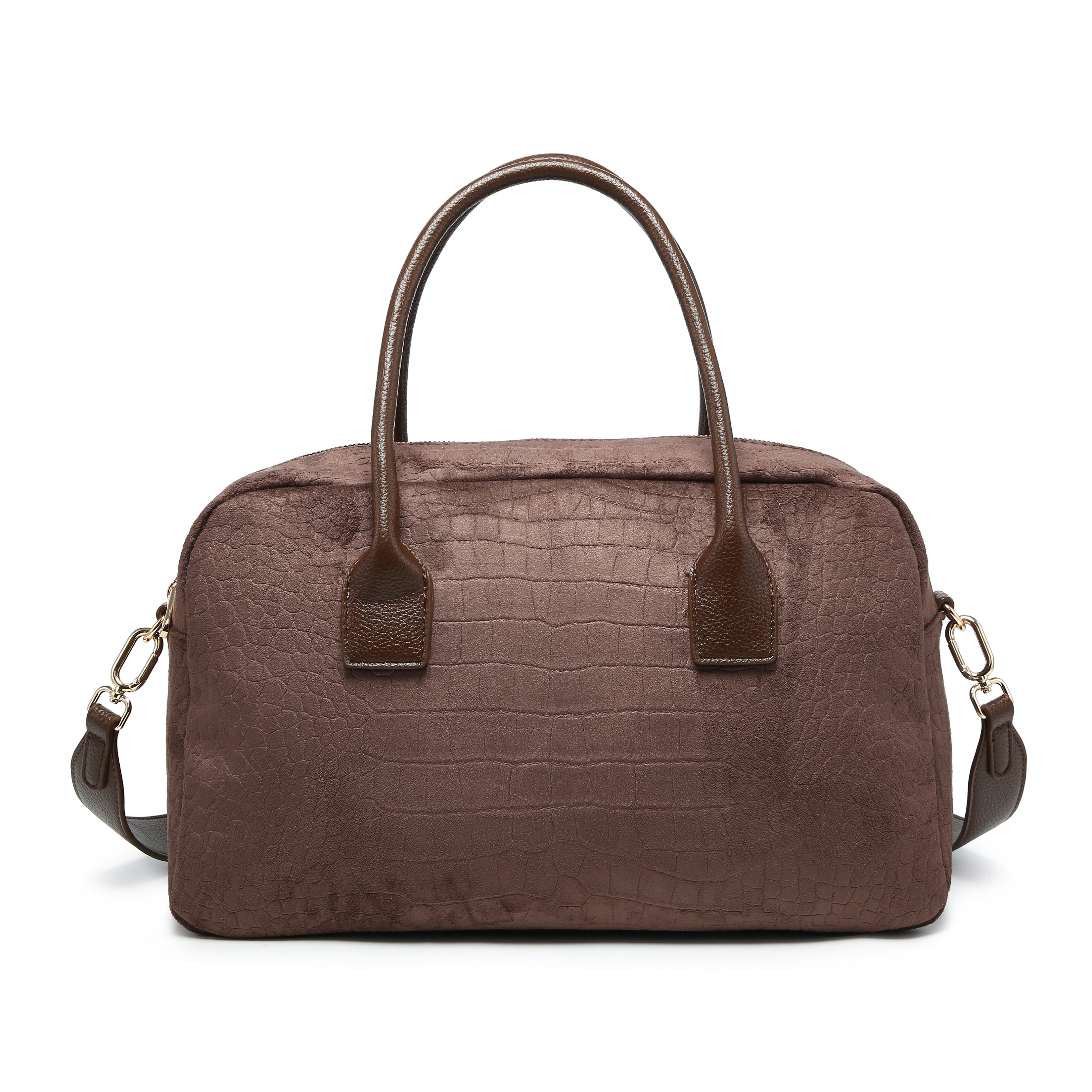 KASSANDRA Classic Croc Satchel Bag