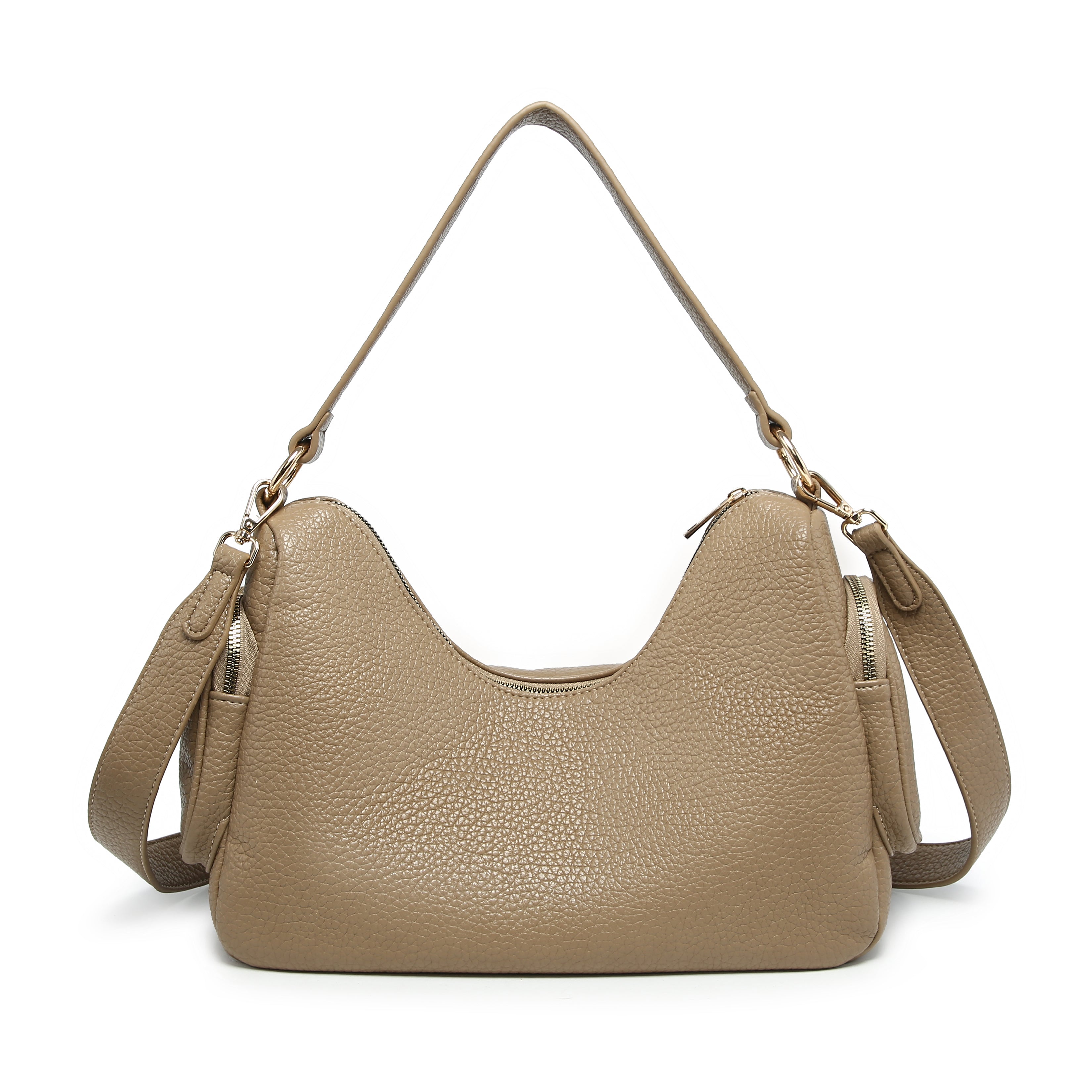 KASSANDRA Pebbled Shoulder Satchel Bag