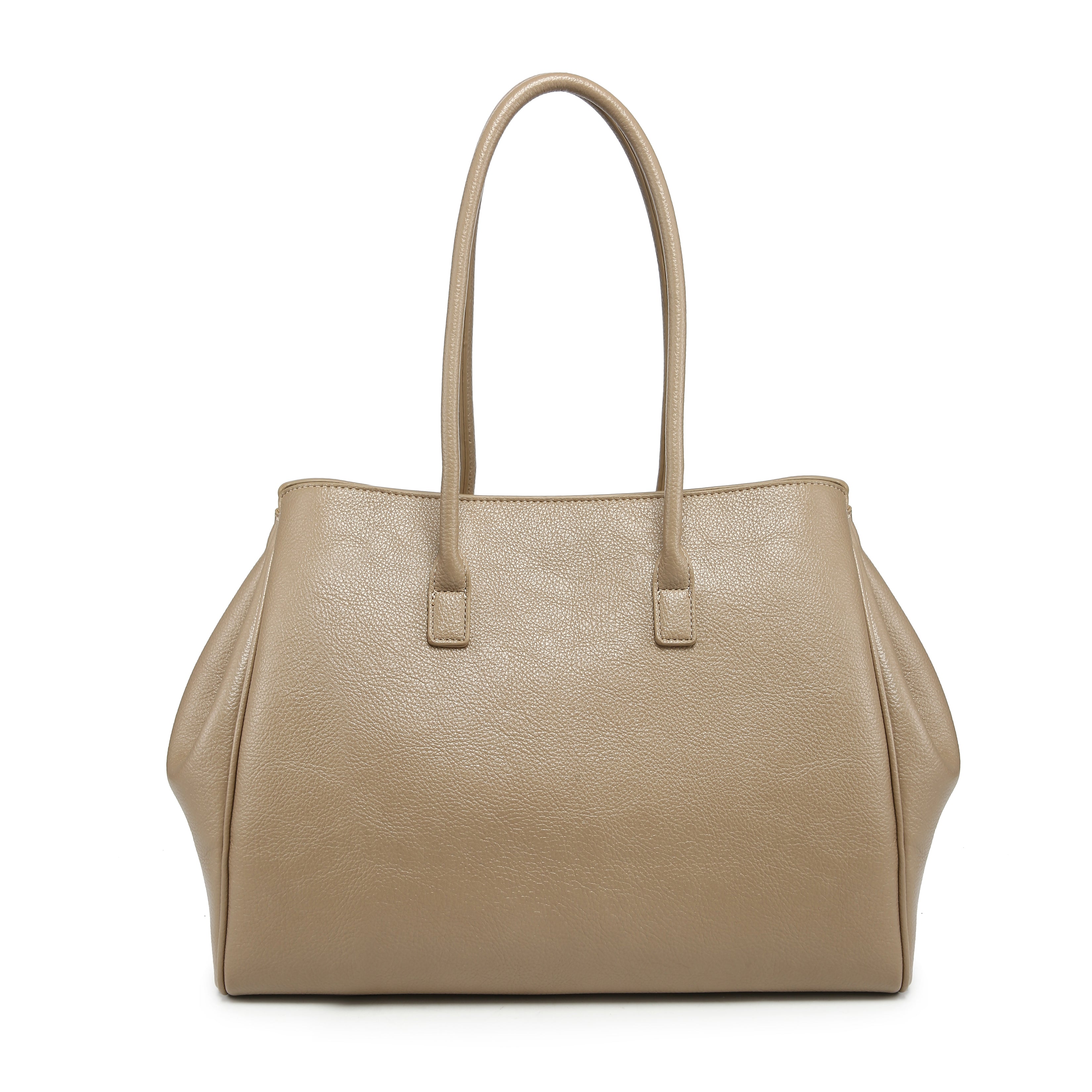 Classic Structured Tote with Belt Detail