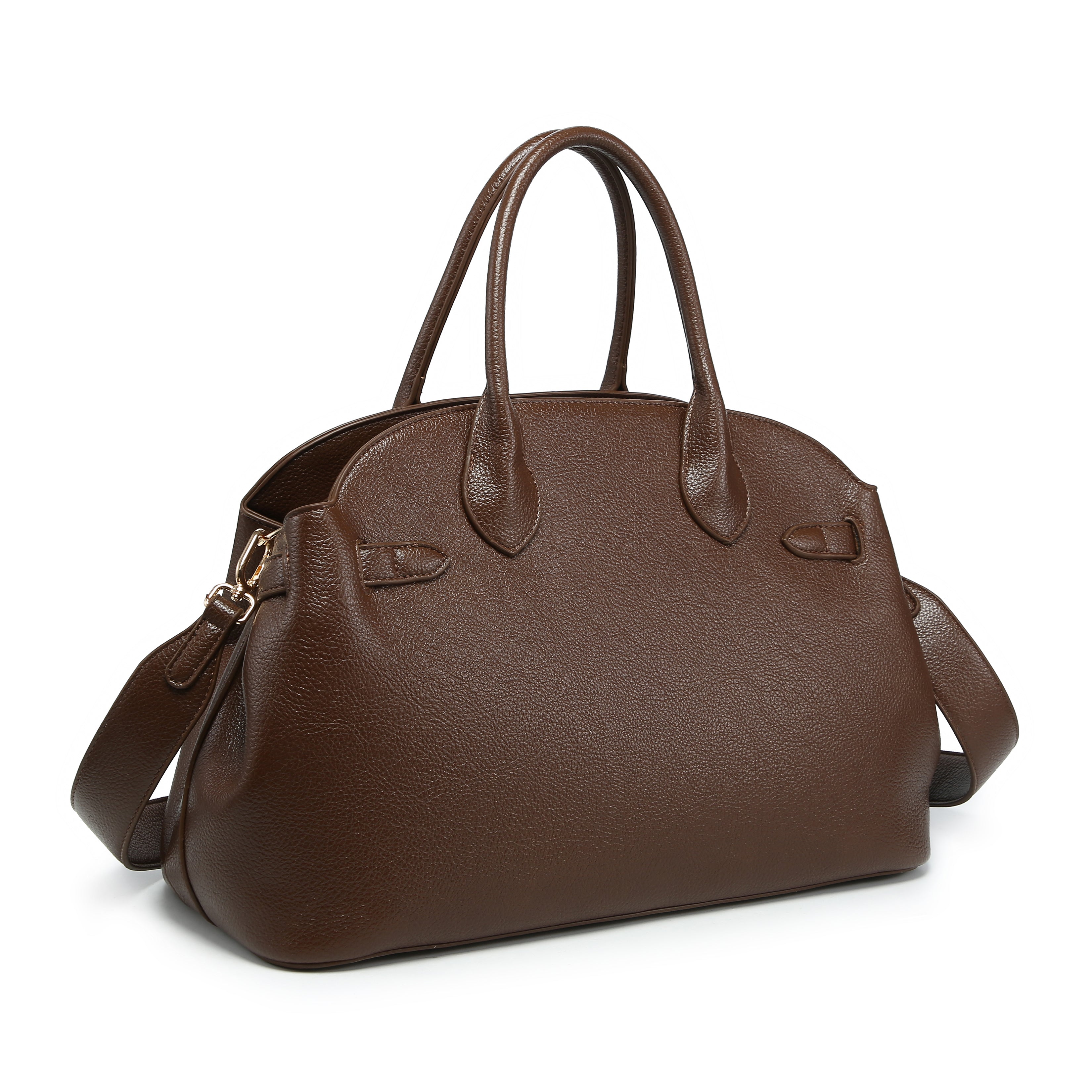 Rounded Top Structured Satchel