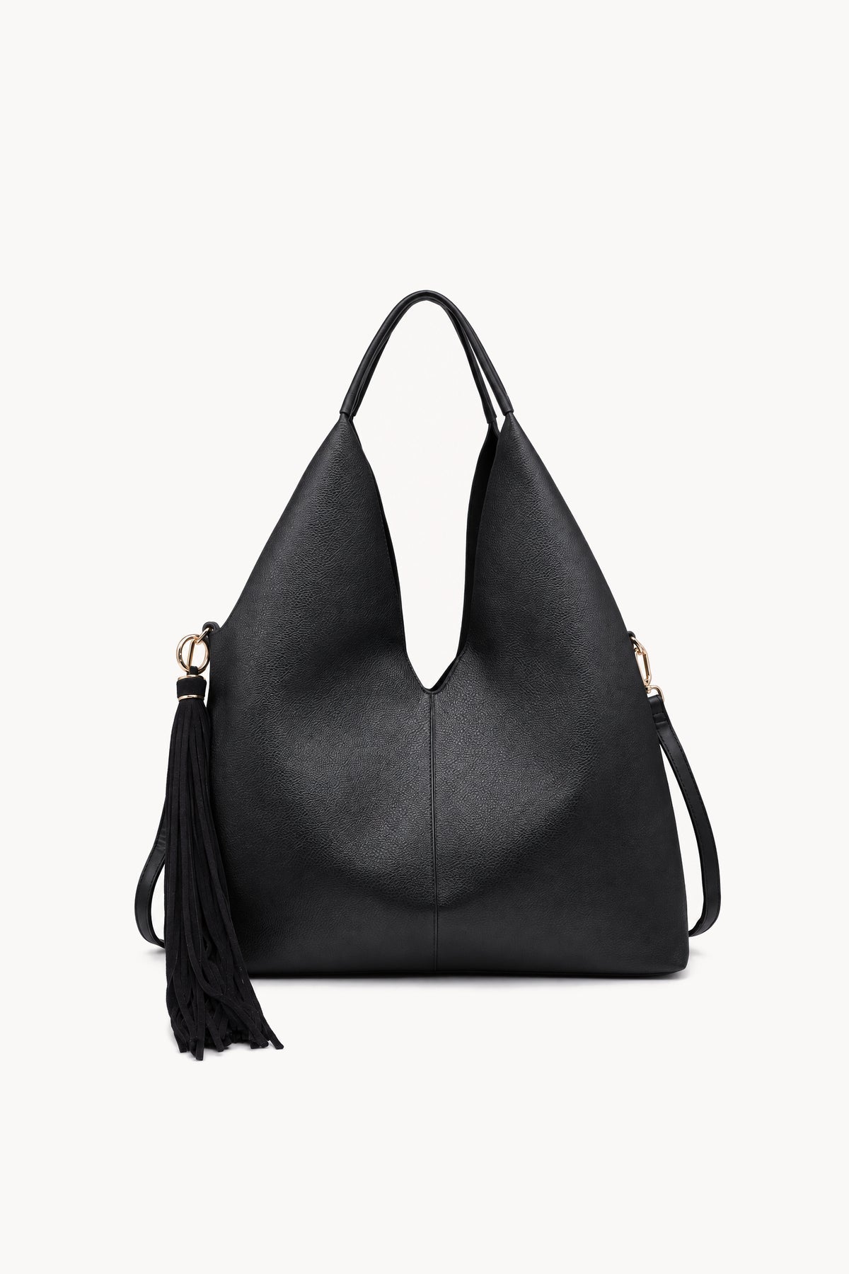 Borsa hobo con lunga nappa