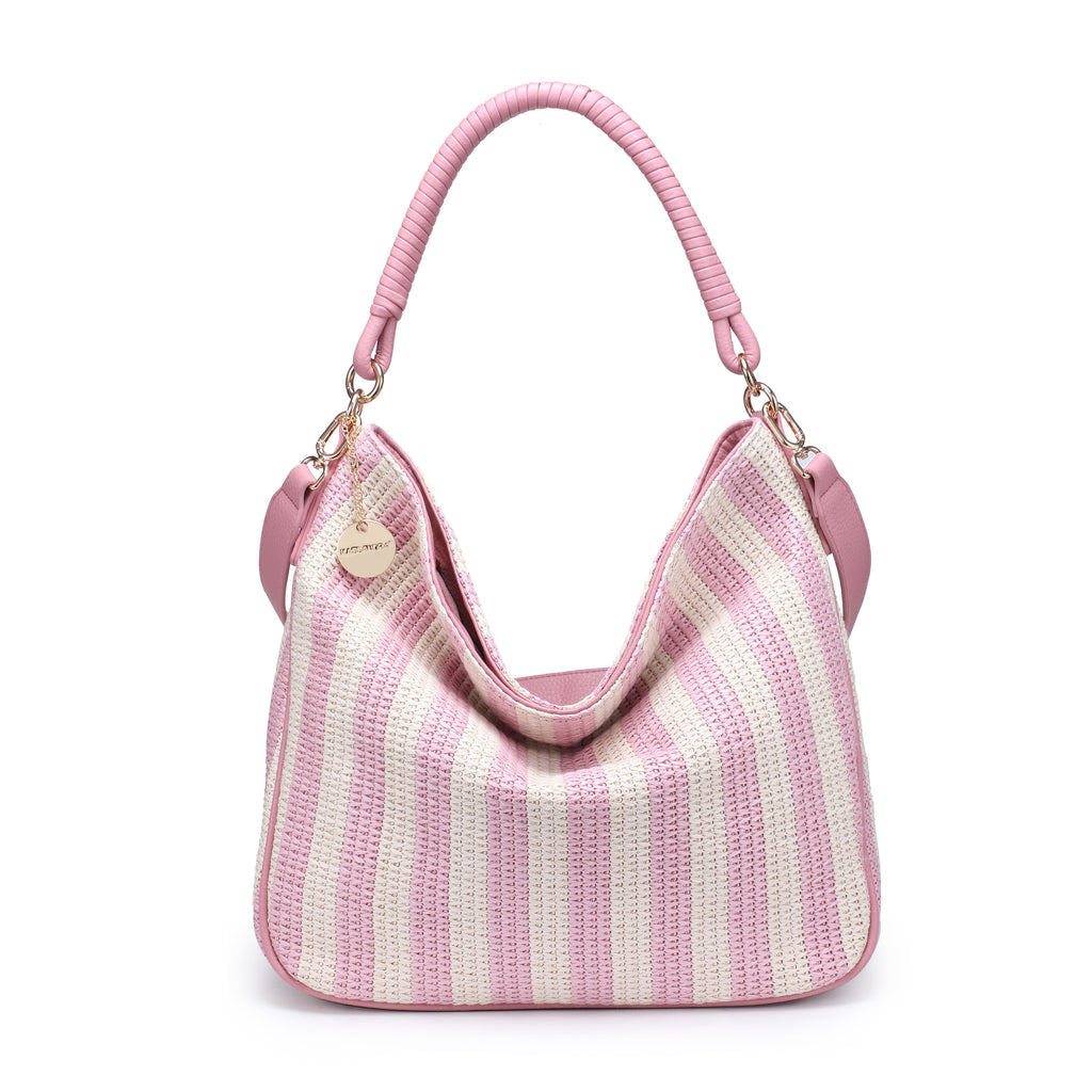 KASSANDRA The Bolgheri – Woven Shoulder Bag Pink