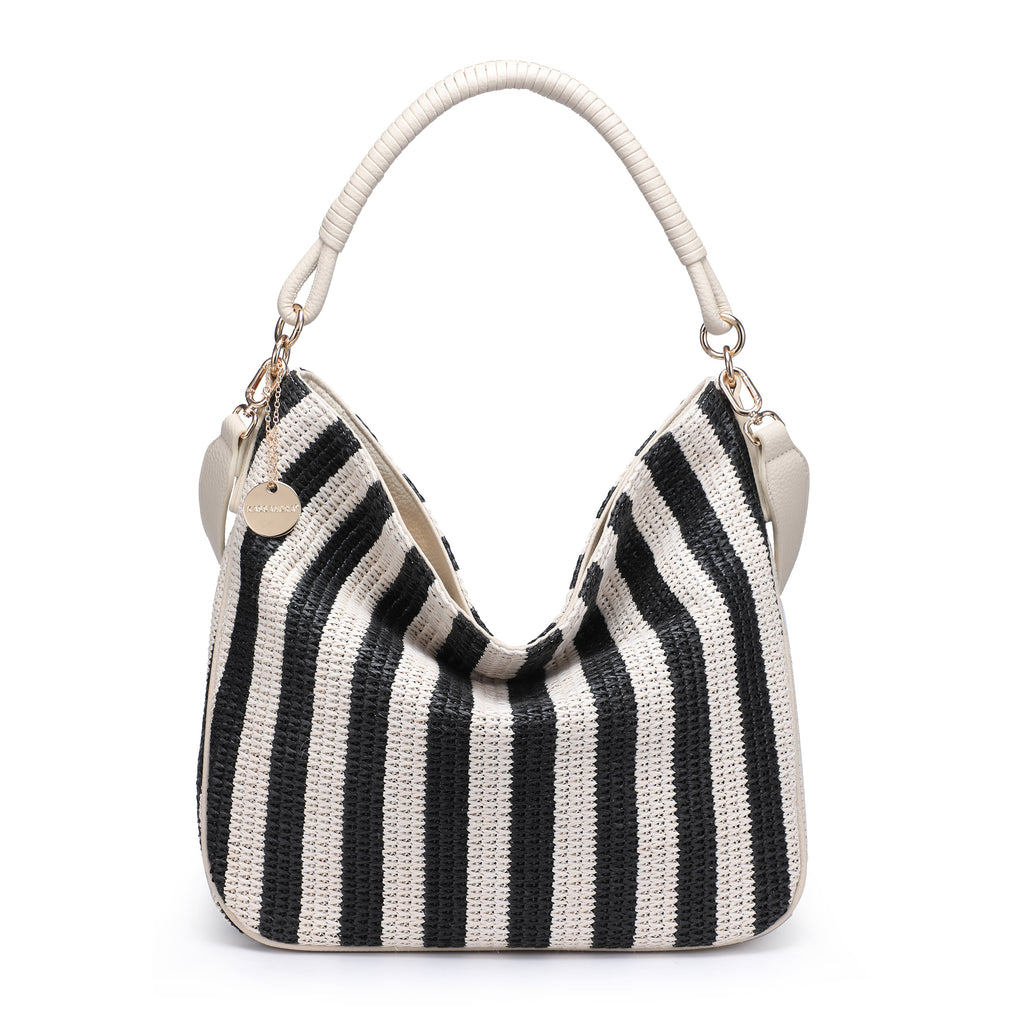KASSANDRA The Bolgheri – Woven Shoulder Bag Black
