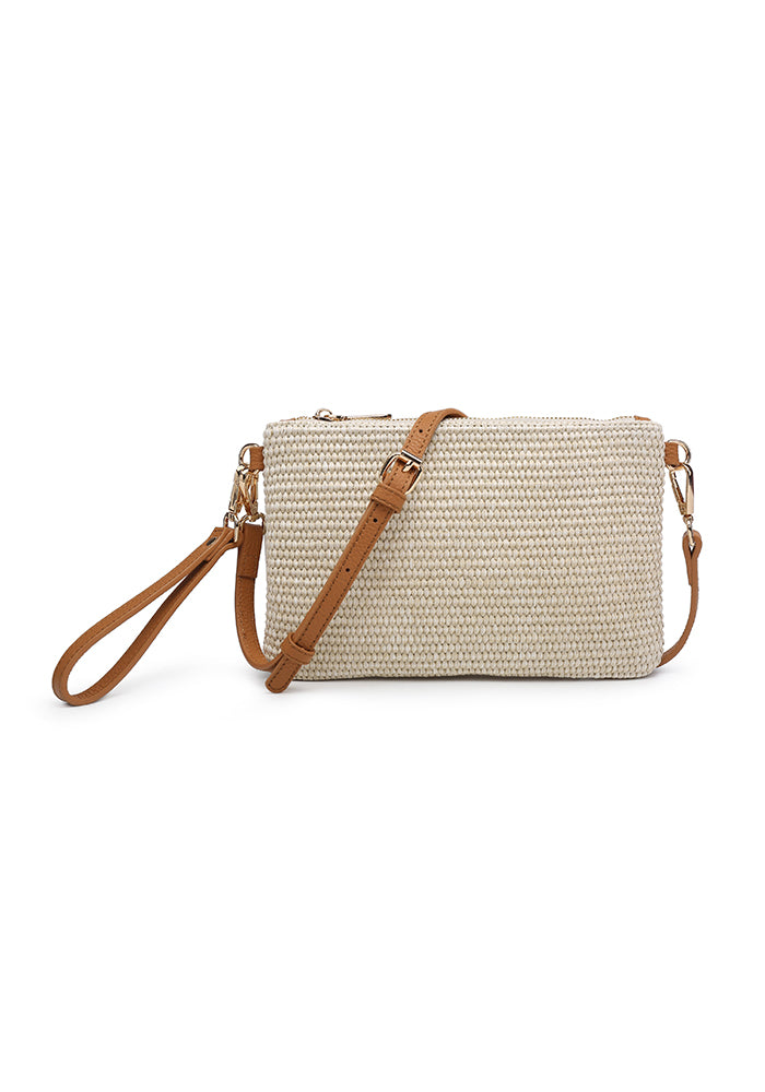 Vibrant Straw Crossbody Bag