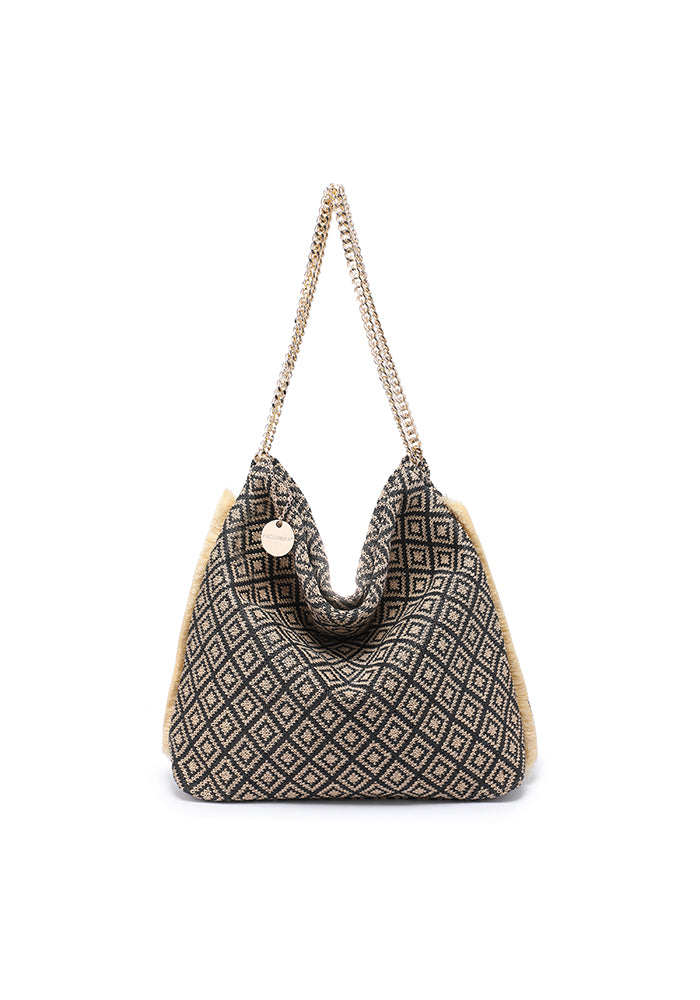 KASSANDRA The Cefalù – Chain Shoulder Bag Taupe