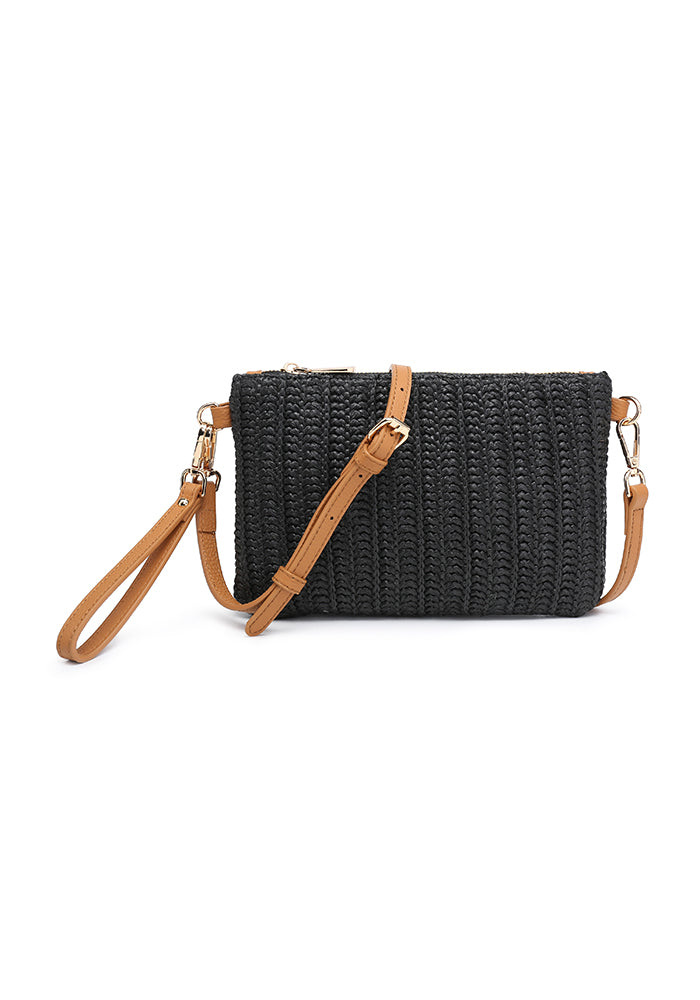 Casual Chic Straw Crossbody Bag