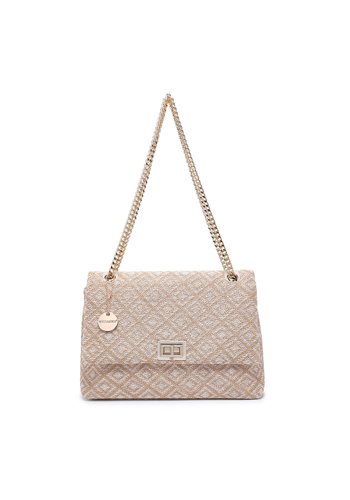 KASSANDRA The Tropea – Chain Shoulder Bag Beige