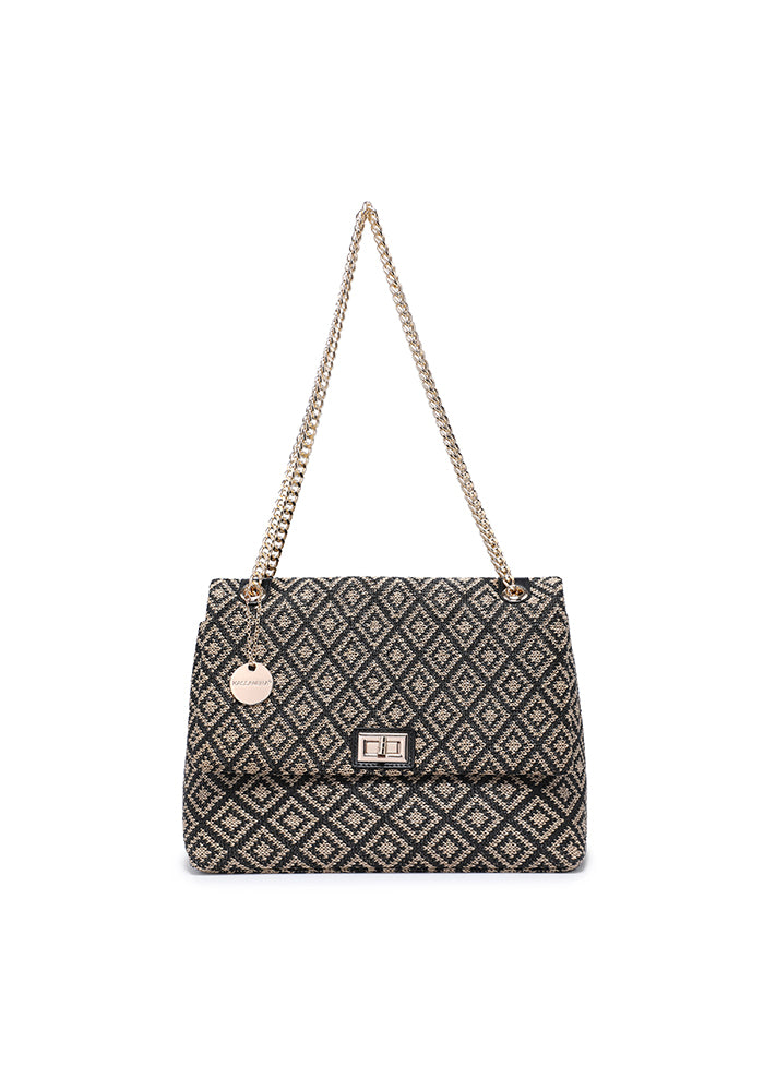 KASSANDRA The Tropea – Chain Shoulder Bag Taupe