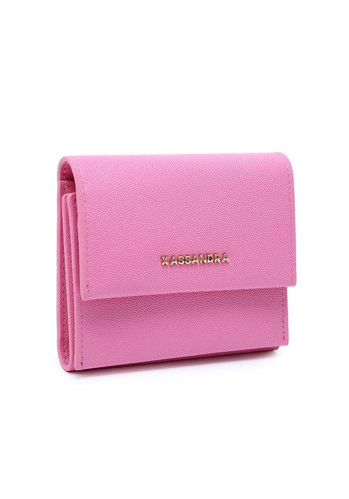 Compact Tri-Fold Leather Wallet