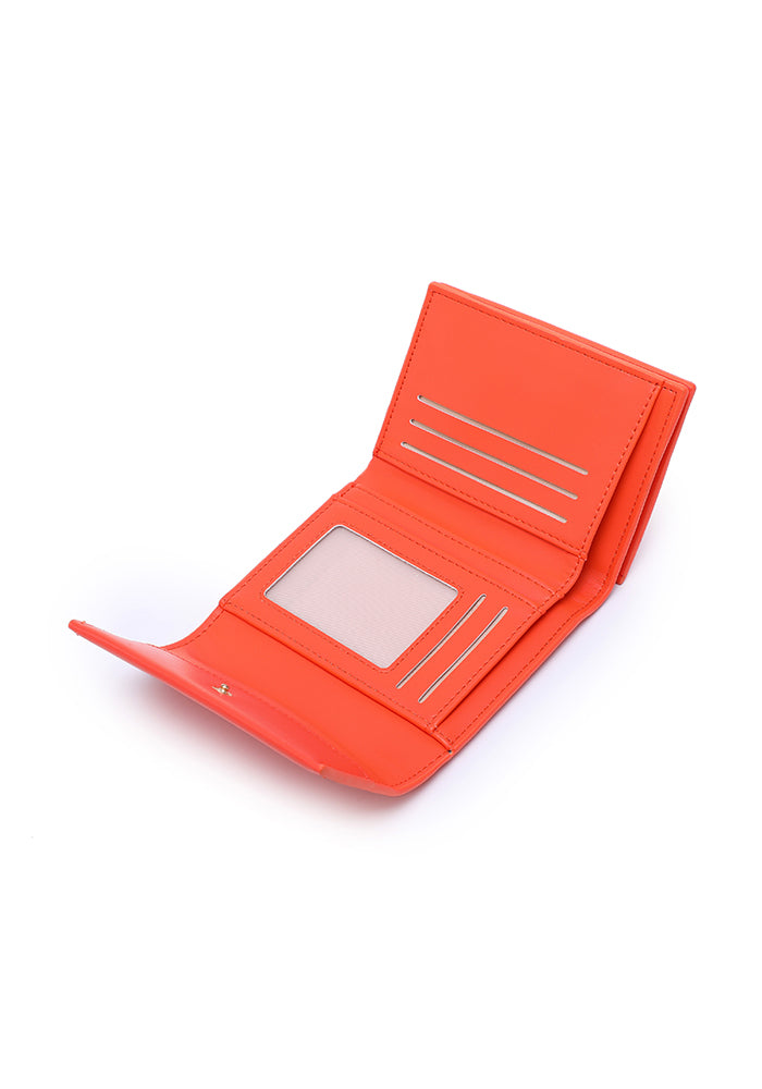 Compact Leather Fold Wallet