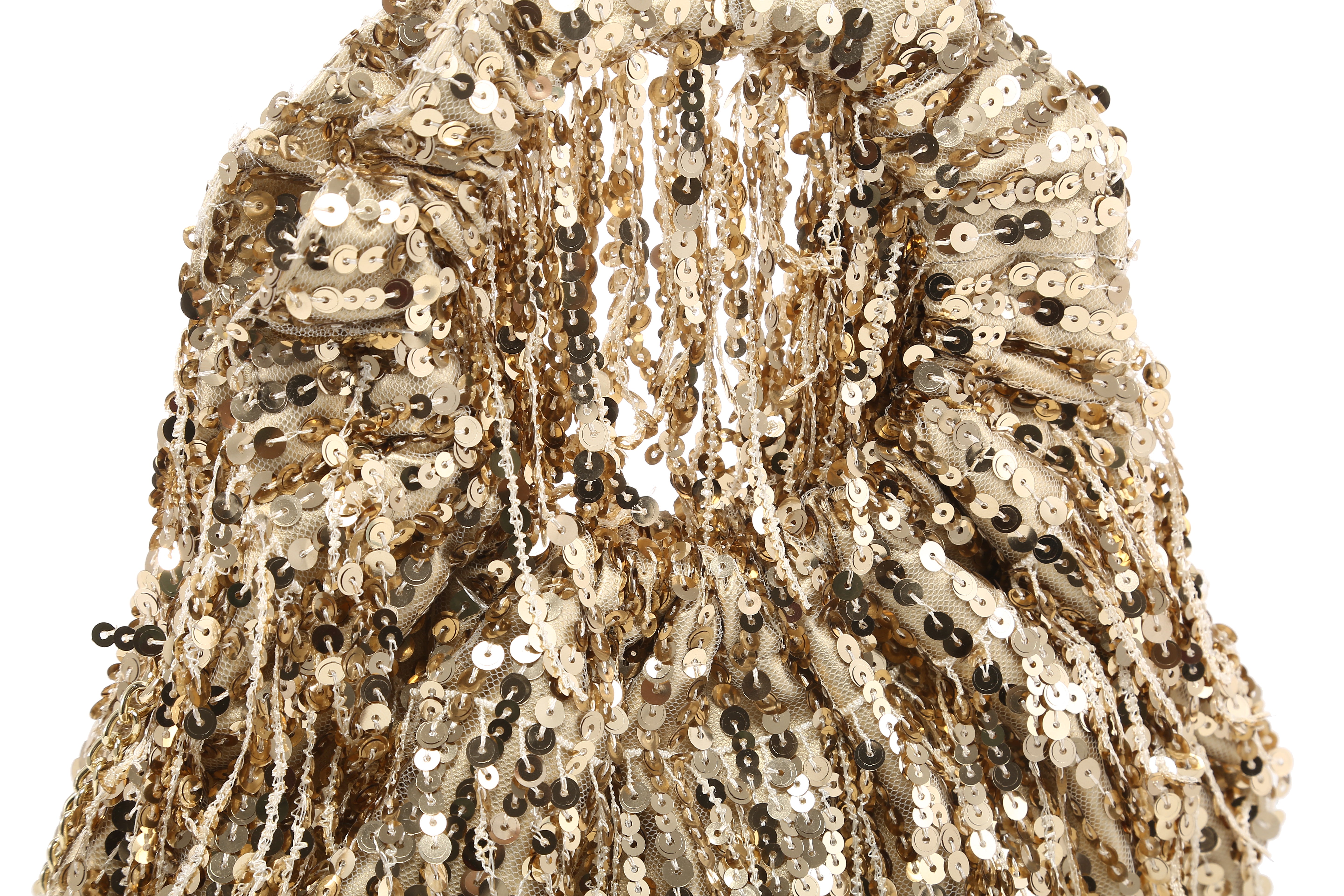 Sequin Fringe Party Series Bucket Bag
