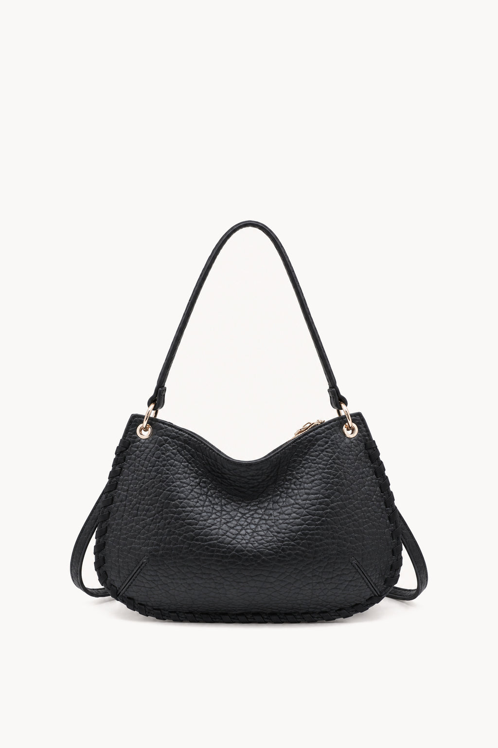 Kassandra & Co Borsa a spalla con cuciture decorative