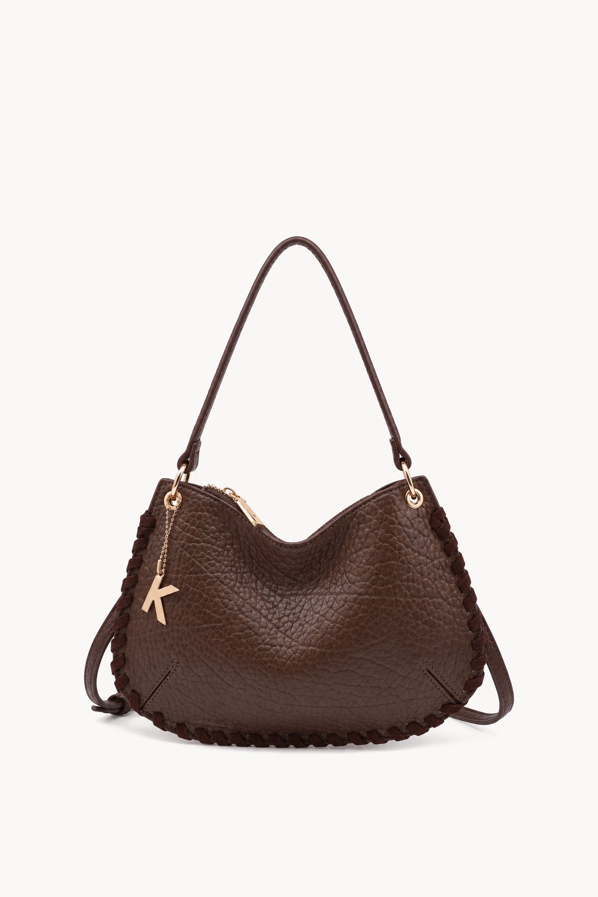 Kassandra & Co Borsa a spalla con cuciture decorative