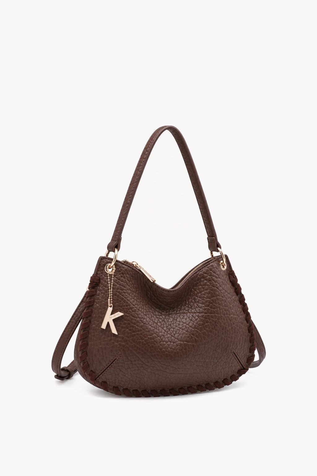 Kassandra & Co Borsa a spalla con cuciture decorative