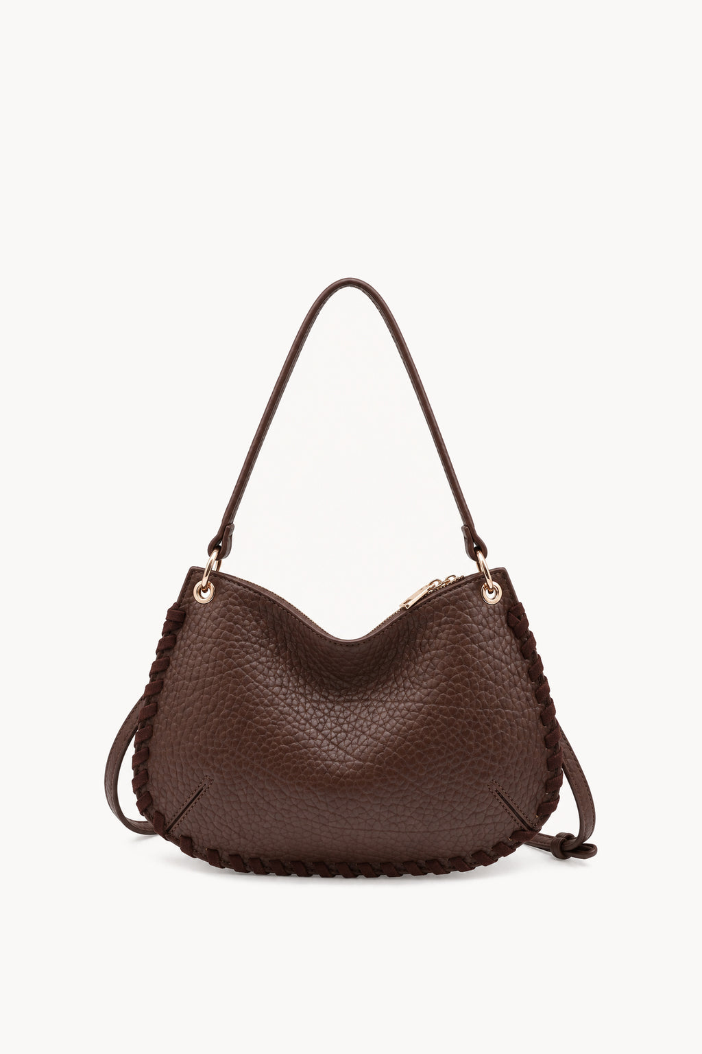 Kassandra & Co Borsa a spalla con cuciture decorative